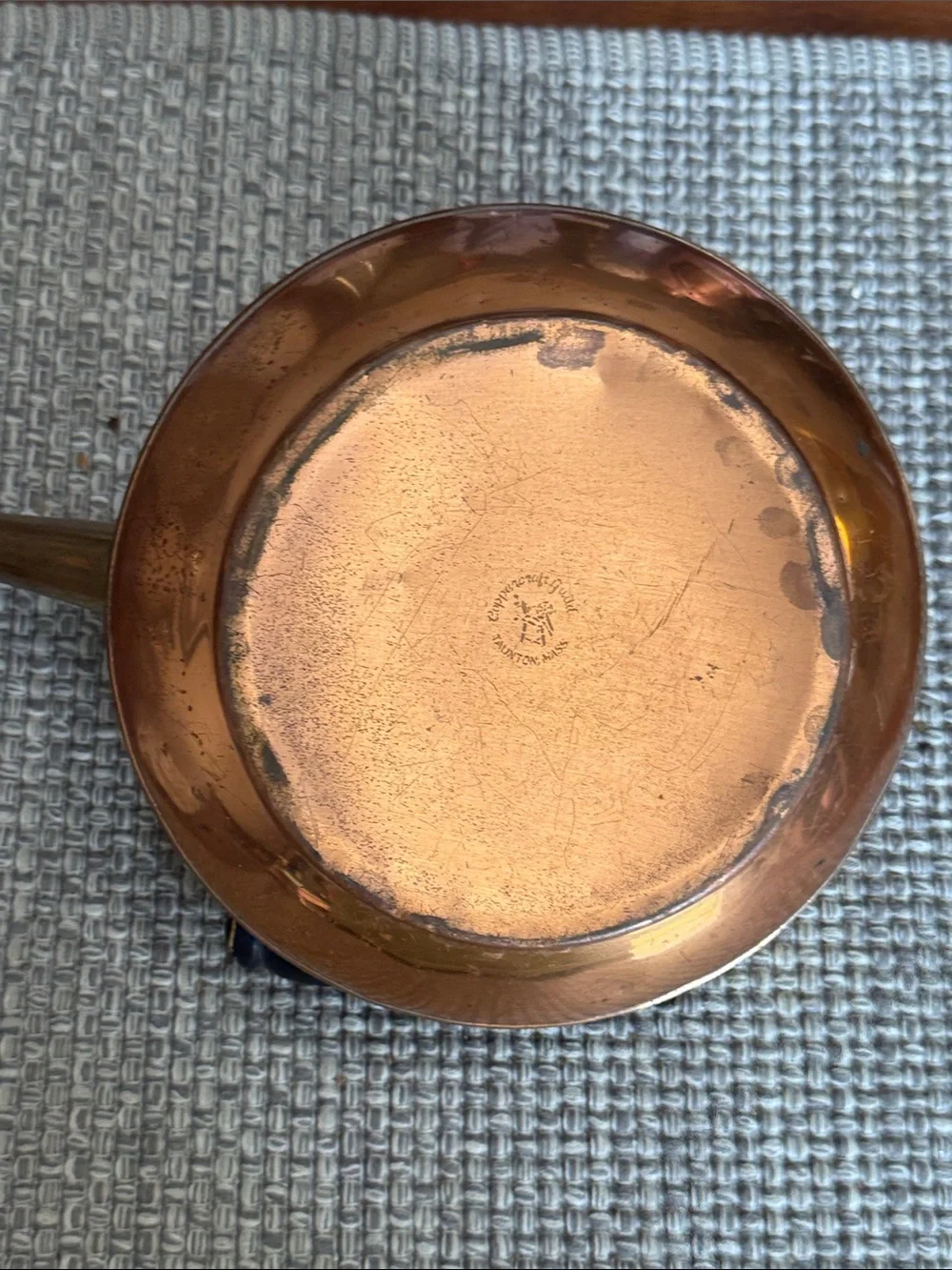 Classic Copper Stovetop Kettle with Black Handle